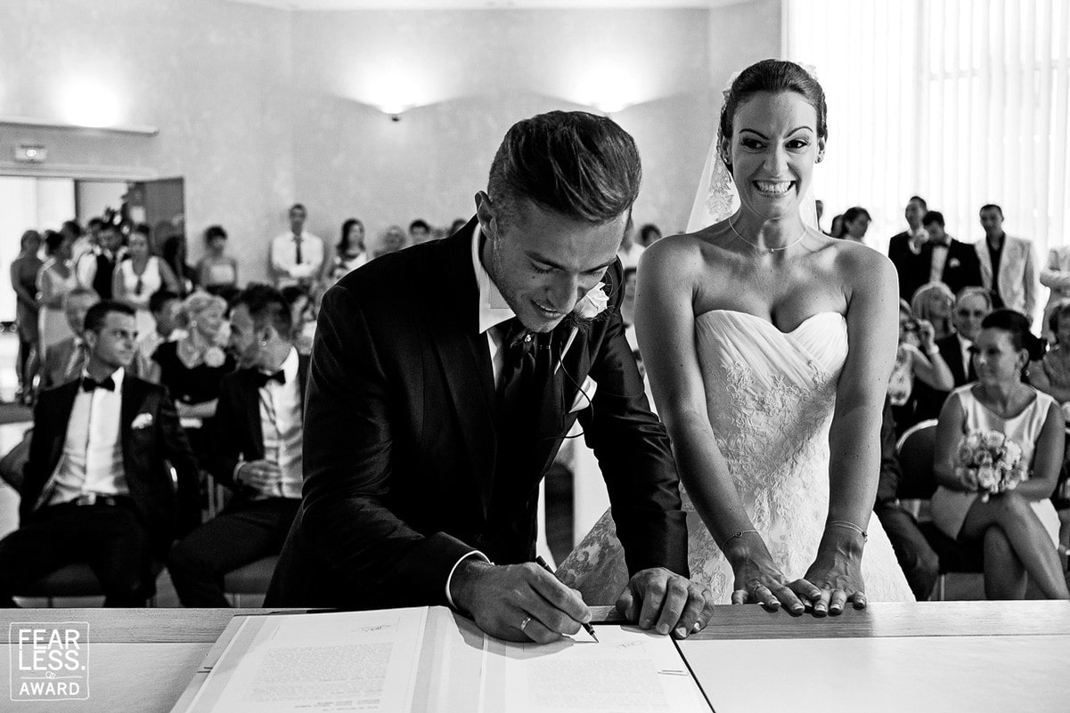 Fearless award pour Marine Poron mariage en Camargues