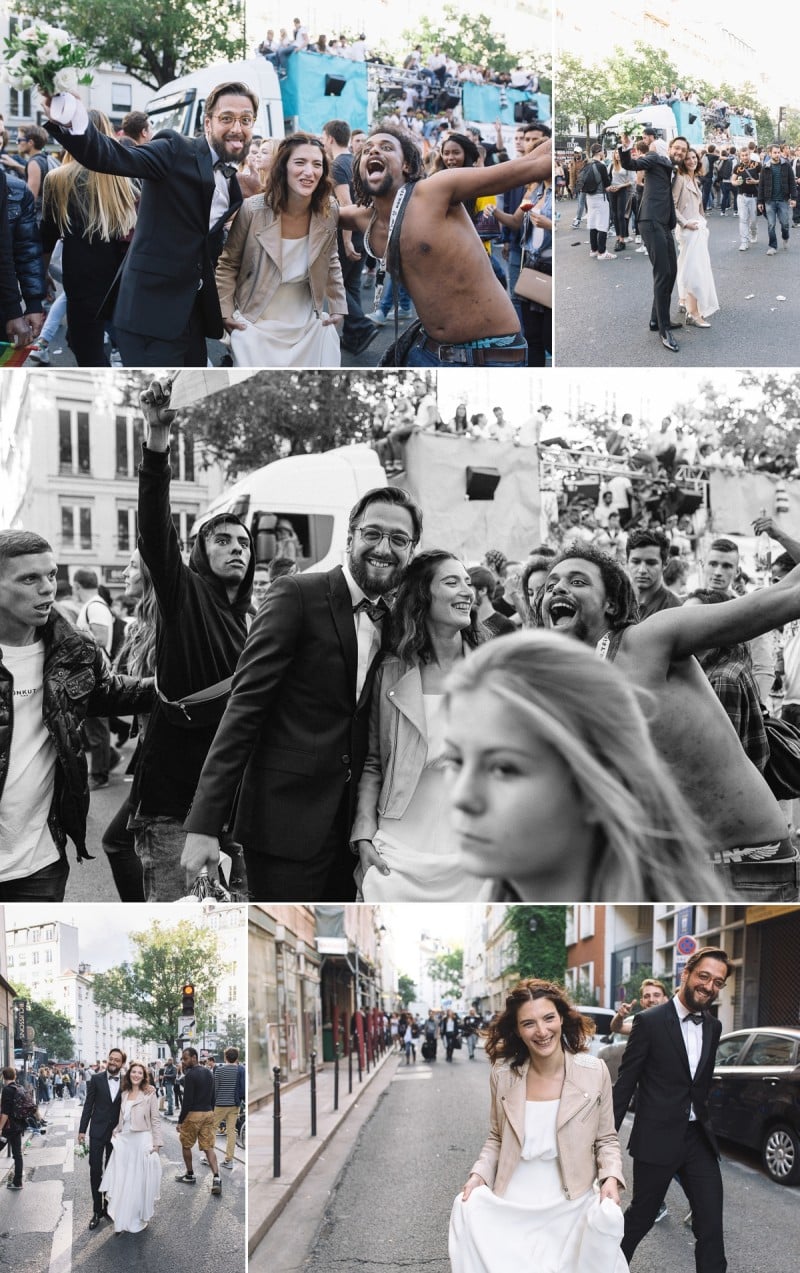 reportage de mariage - cour du Marais - paris - techno parade - 365C
