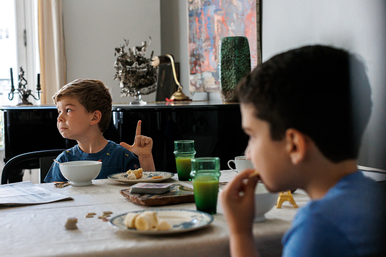 Un reportage photo de famille d'Une famille américaine en vacances à Paris, St Michel